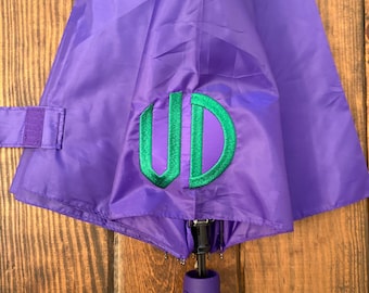 Monogrammed Umbrella, Personalized Umbrella, Custom Rain Umbrella