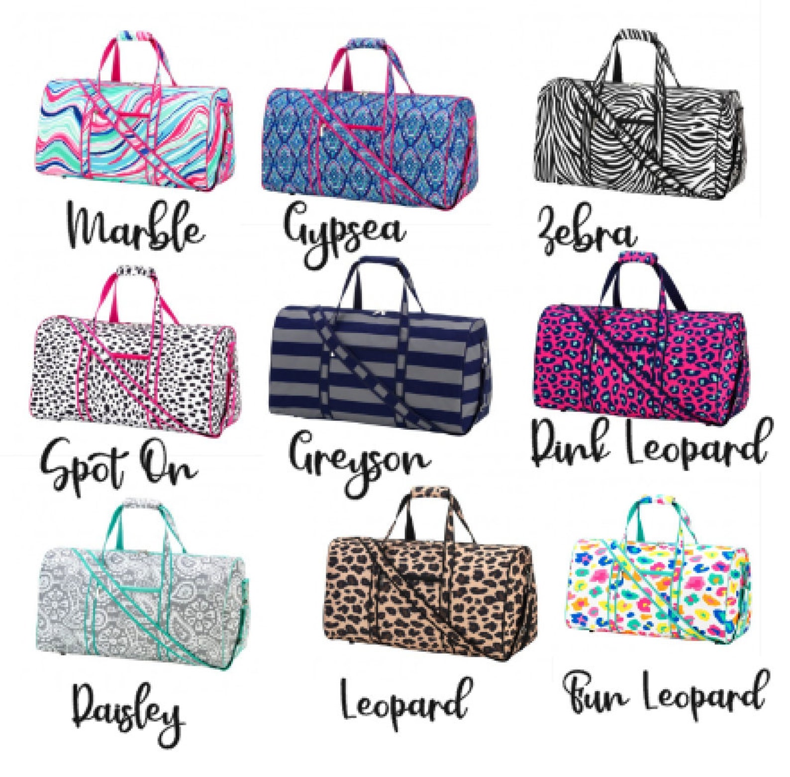 Custom Travel Bag/ Personalized Overnight Bag/ Monogrammed Etsy
