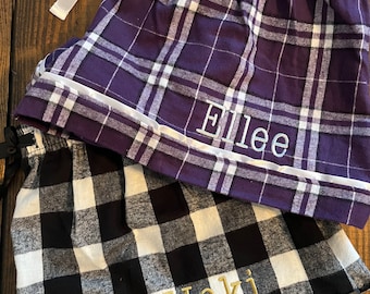 Personalized Pajama Shorts - Custom Pajama Shorts - Monogrammed Pajama Shorts - Custom Team Shorts