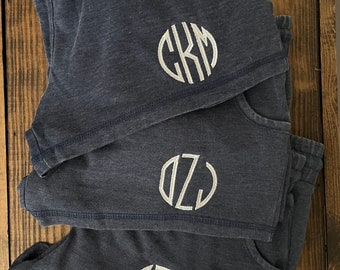 Pantalones cortos con monograma - Pantalones cortos personalizados para equipos - Pantalones cortos bordados a medida