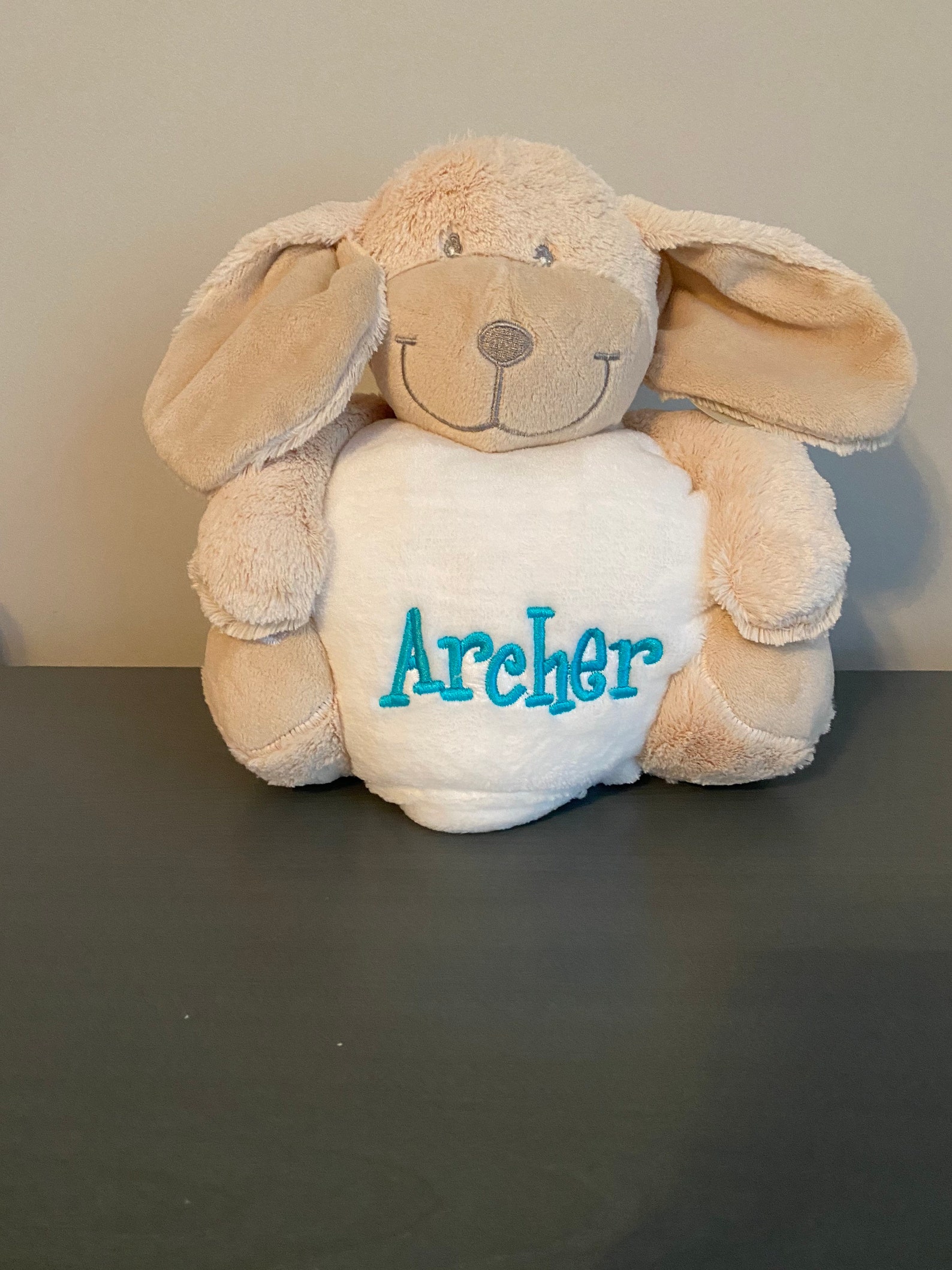 Personalized Plush Toy and Blanket Set Monogrammed Blanket Etsy