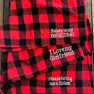 Mens Personalized Plaid Boxer Shorts - Mens Plaid Shorts - Mens Monogrammed Boxers