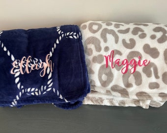 Personalized  Throw Blanket/ Monogram  Blanket / Custom Blankets