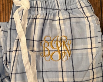 Monogrammed Pajama Pants - Custom Pajama Pants - Personalized Pajama Pant - Family Pajama Pants - Team Pajama Pant