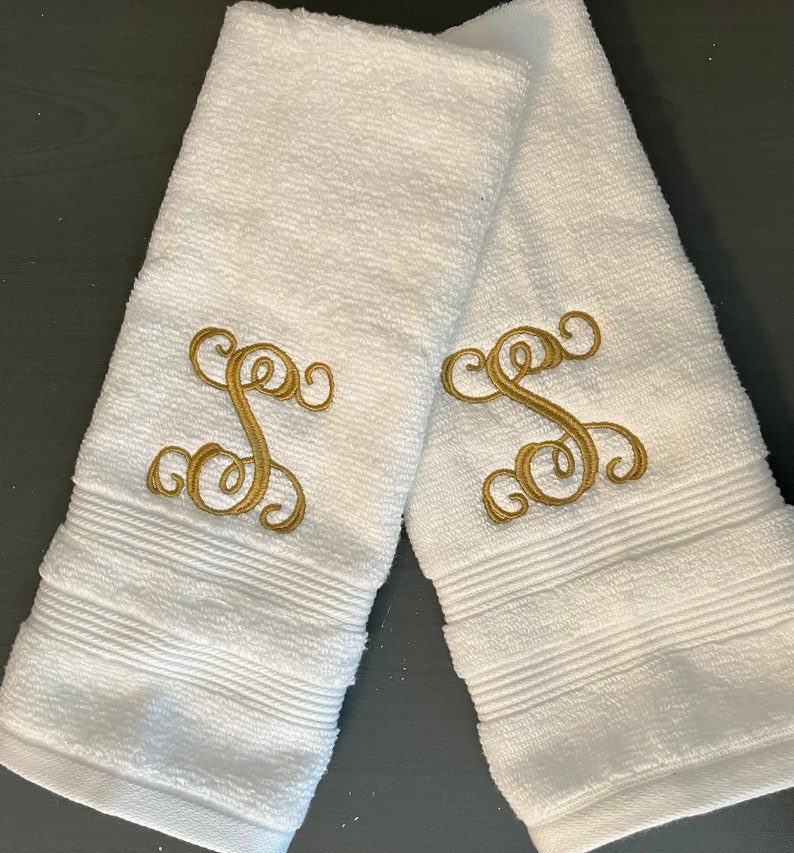 Monogrammed Hand Towels Monogrammed Fingertip Towels Etsy