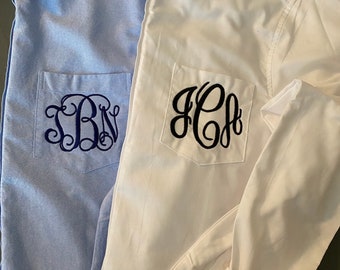 Monogrammed Oxford - Monogrammed Bridal Party Shirts/ - Monogram Oxford Shirts - Bride Oxford Shirts