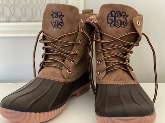 personalized duck boots