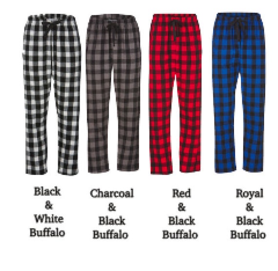 Buffalo Plaid Pajama Pants / Adult PJ Lounge Pants / Adult PJ Lounge Pants  / Personalized Pajama Pants / Monogram PJ Pants / Buffalo Check -   Canada