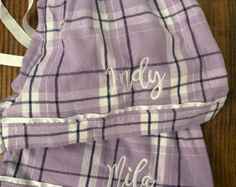 Pantalones cortos de pijama con monograma - Pantalones cortos de pijama personalizados - Pantalones cortos personalizados - Pantalones cortos de equipo personalizados