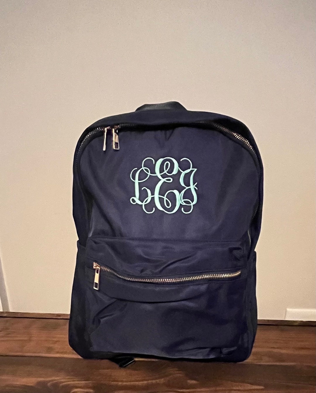 Personalized Monogram Backpack - Etsy