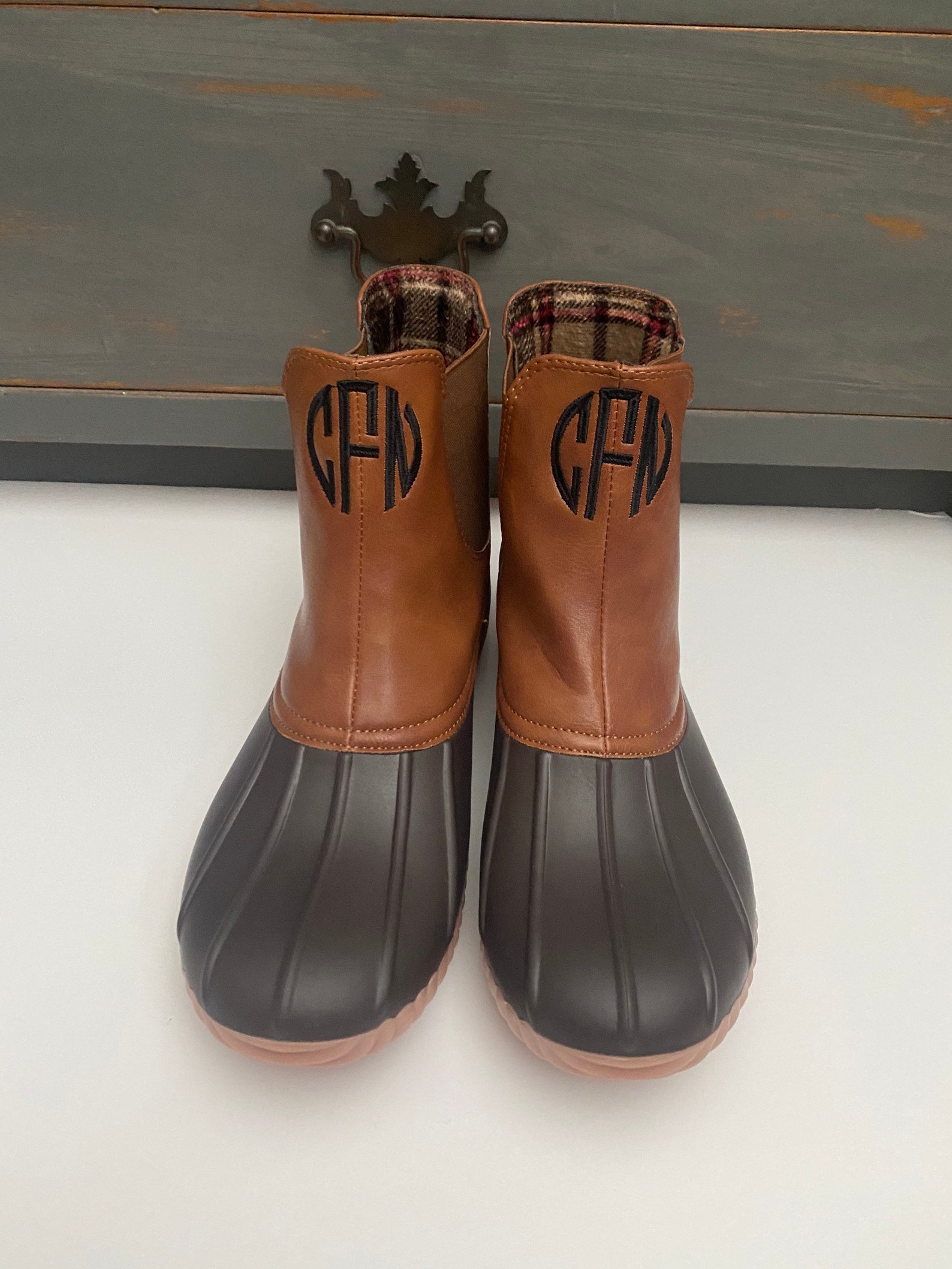 Ladies Personalized Duck Boots Monogrammed Slipon Duck Etsy