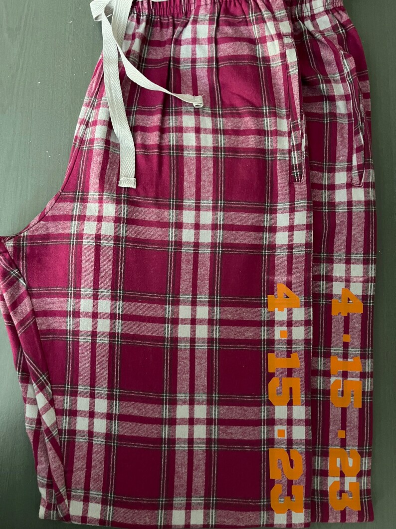 Plaid Pajama Pants / Monogram Pajama Pants / Plaid Pajama / Etsy