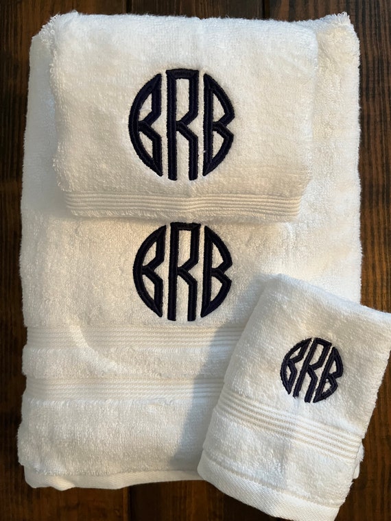 Tracery Embroidered Bath Towel