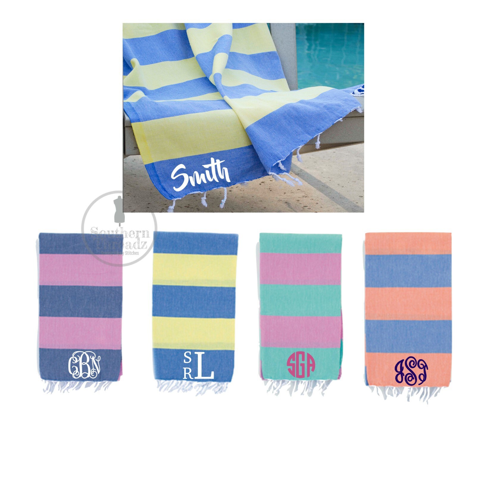 Turkish Towels Personalized Turkish Beach Towels Etsy
