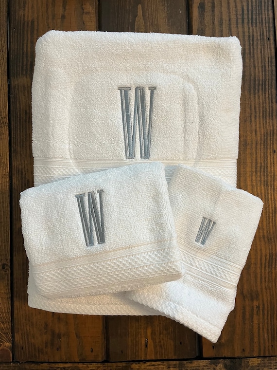 Best monogrammed bath towels sale