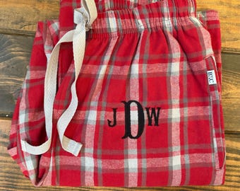 Monogrammed Pajama Pants - Custom Pajama Pants - Personalized Pajama Pant - Family Pajama Pants - Team Pajama Pant