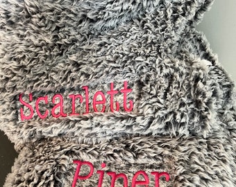 Manta con monograma - Manta personalizada - Manta personalizada