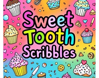 Sweet Treats Coloring Book: Bold, Easy Designs for Relaxation