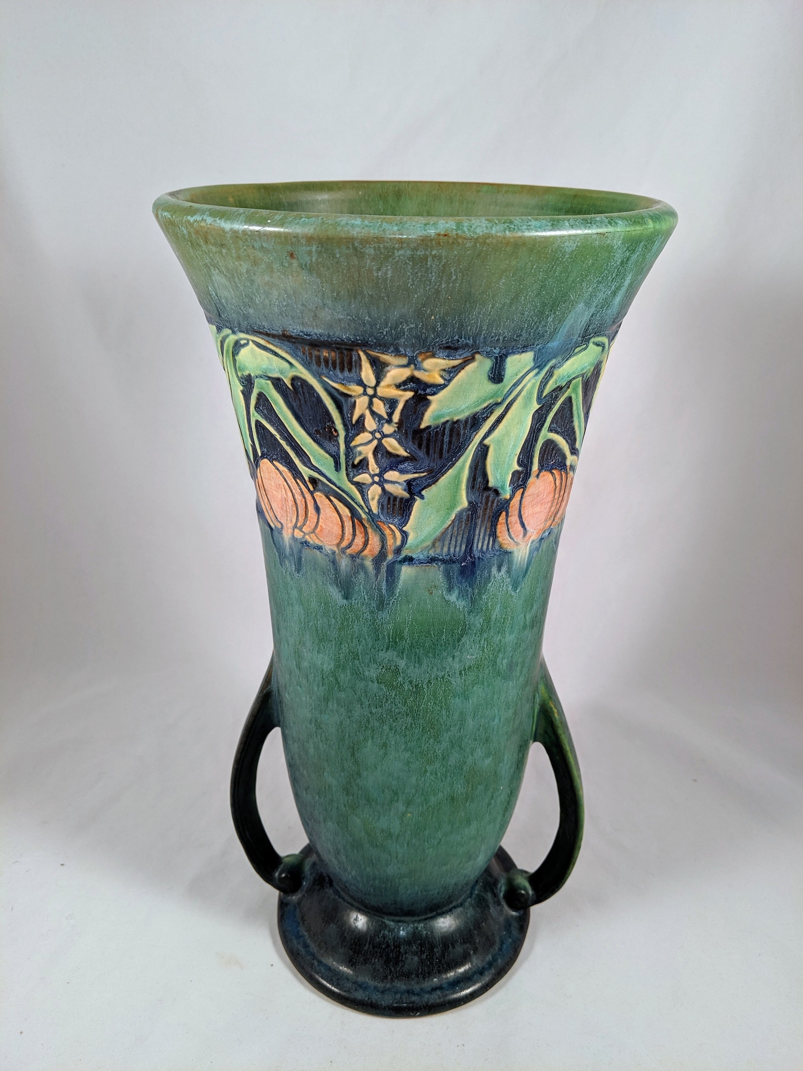 Roseville 12 Trumpet Baneda Vase Etsy