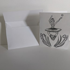 Minicartão e envelope Dew Drop Ballerina Fairy