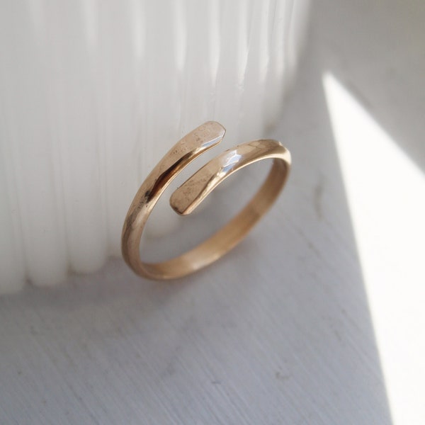 14k Gold Ring, Women's Gold Ring, Gold Wrap Ring, Gold Thumb Ring, Adjustable Ring, Ring For Women, Gift For Her, Gold Ring for Women