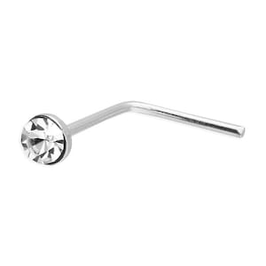 Sterling Silver Nose Stud, Silver Nose Hoop, Tiny Nose Stud