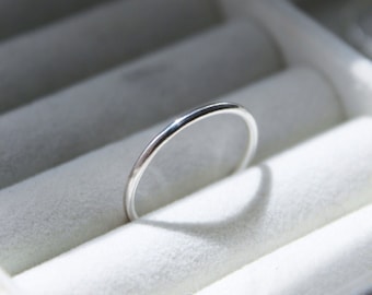 SILVER MINIMALIST RING, Rings for Women, Dainty Silver Ring, Sterling Silver Rings For Women, Stackable Rings, Thumb Ring, Minimalist Rings