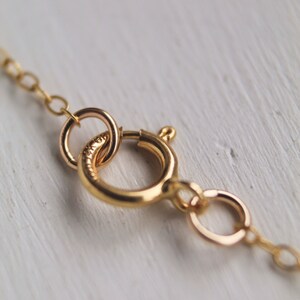 Dainty Gold Necklace, Gold Leaf Necklace, 14k Gold Necklace, Gold Necklace, Gold Chain Necklace, Necklace For Woman, Charm Necklace image 5