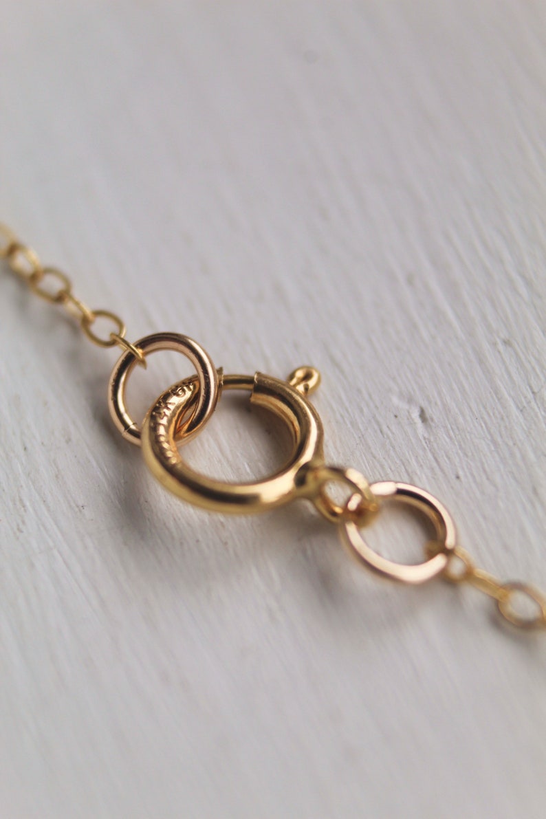 Dainty Gold Necklace, Gold Leaf Necklace, 14k Gold Necklace, Gold Necklace, Gold Chain Necklace, Necklace For Woman, Charm Necklace image 5