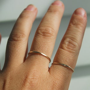 Gold Signet Ring, Signet Ring Women, Personalised Ring, Initial Ring, Letter Ring, 14K Gold Ring, Women Ring, Tiny Signet Ring, Stack Ring image 7