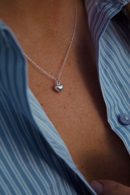 ネックレス・ペンダント TATIANA Silver 925 Plump Heart Silver Necklace NZ2094 500343 TATIANA☆[Silver 925] Plump Heart Silver Necklace