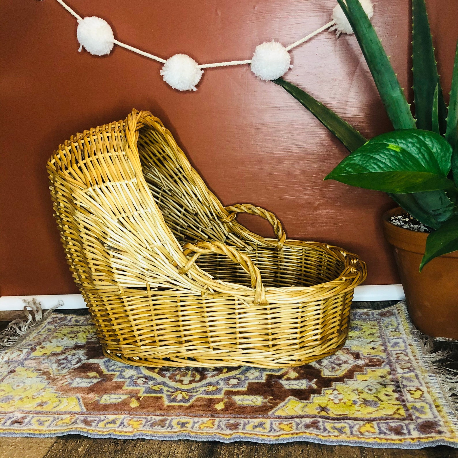 Vintage Wicker Doll Vintage Wicker Wicker Etsy