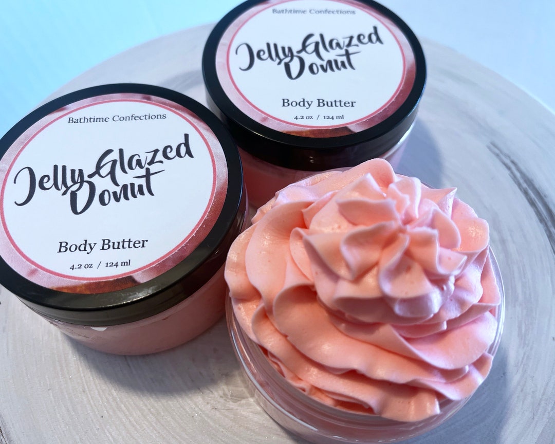 Jelly Glazed Donut Body Butter, Whipped Body Cream, Thick Lotion Etsy