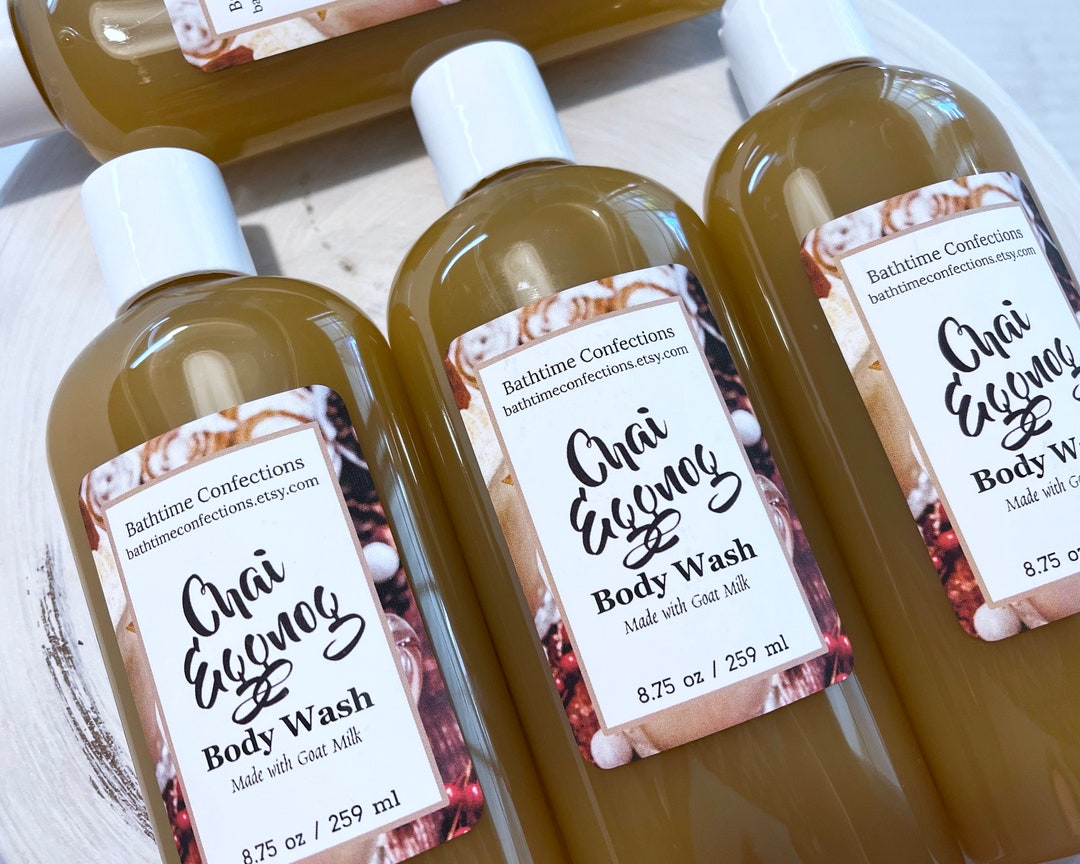 Chai Eggnog Body Wash Made With a Goat Milk Etsy