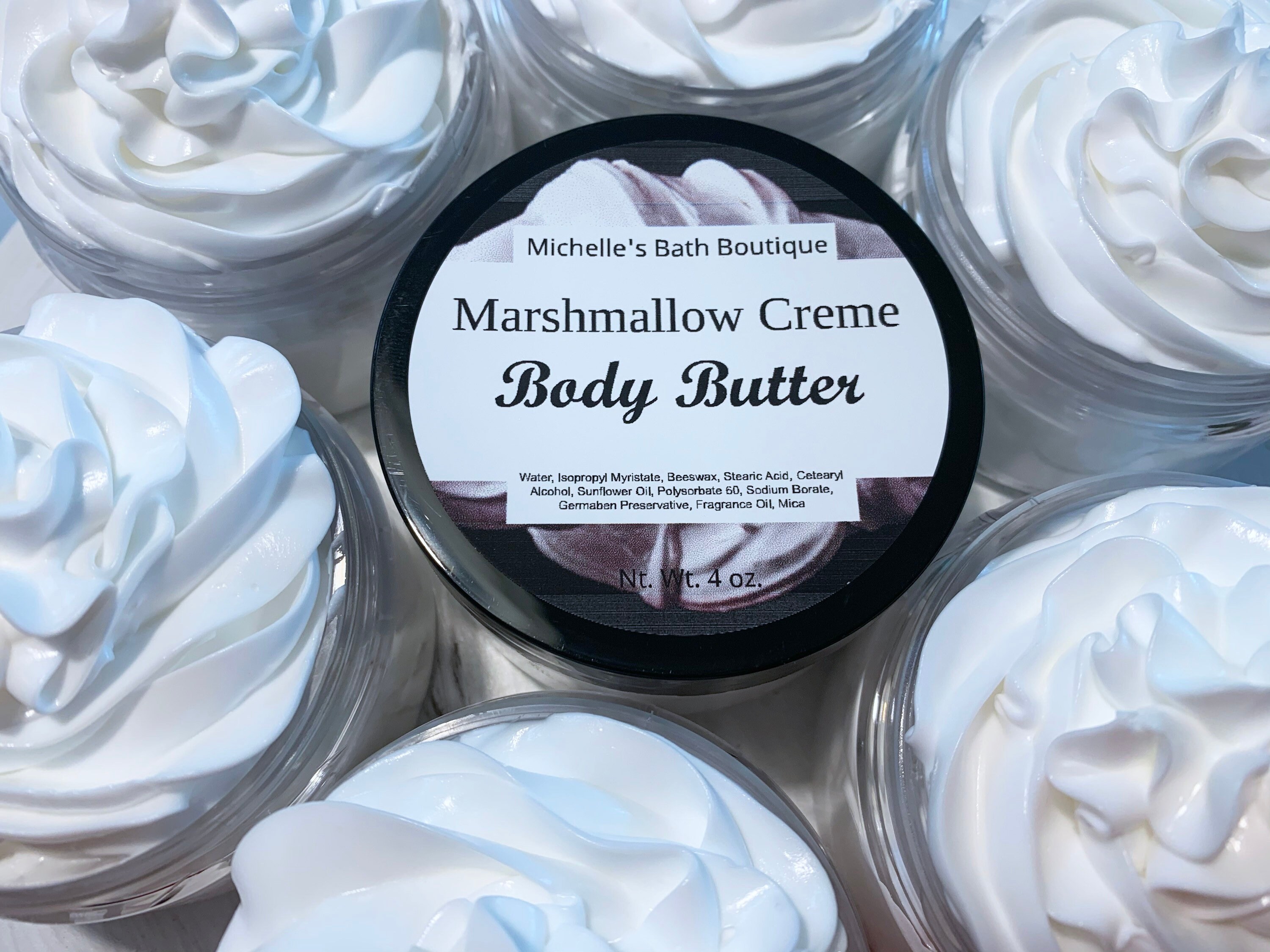Marshmallow Creme Body Butter Thick Lotion Hand & Body Cream Etsy UK