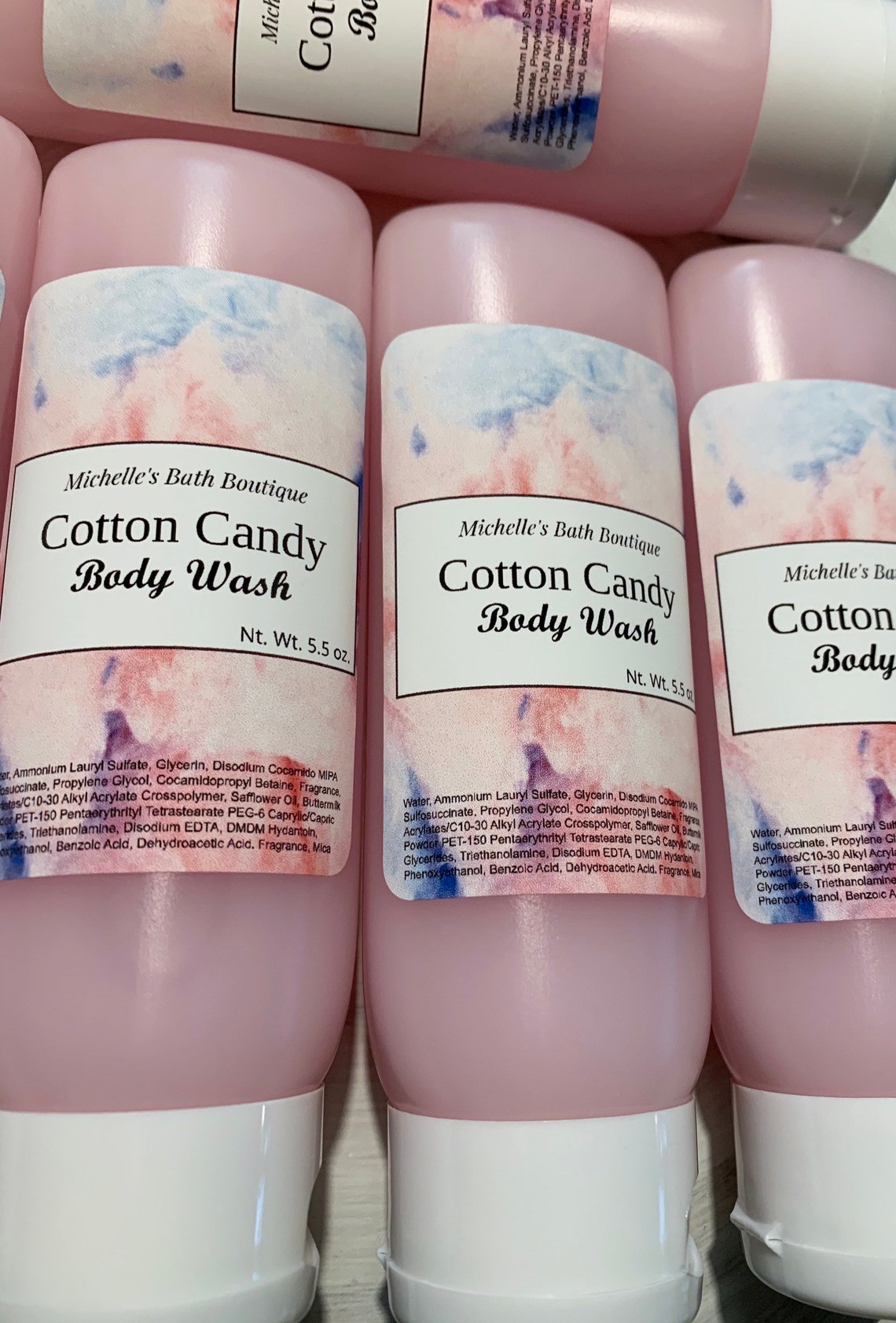 Cotton Candy Body Wash Shower Gel Made with Goat Milk Etsy