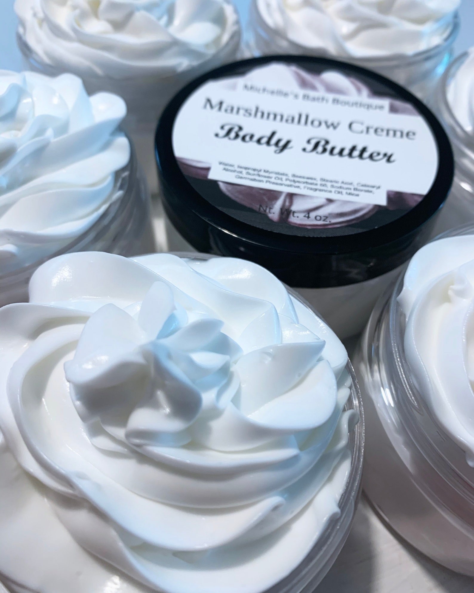 Marshmallow Creme Body Butter Thick Lotion Hand & Body Cream Etsy UK