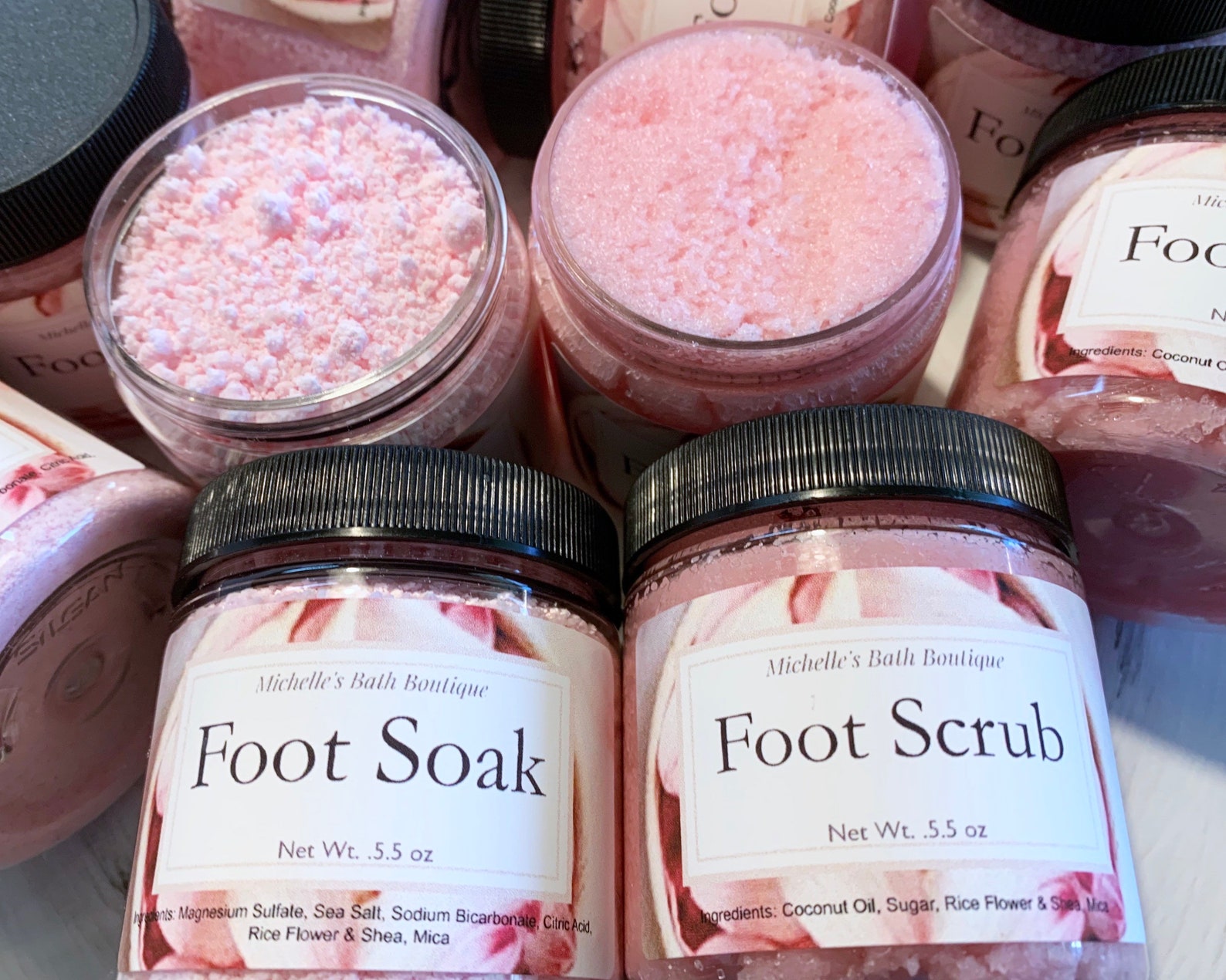Pedicure Set Foot Soak & Scrub Natural Foot Care Etsy