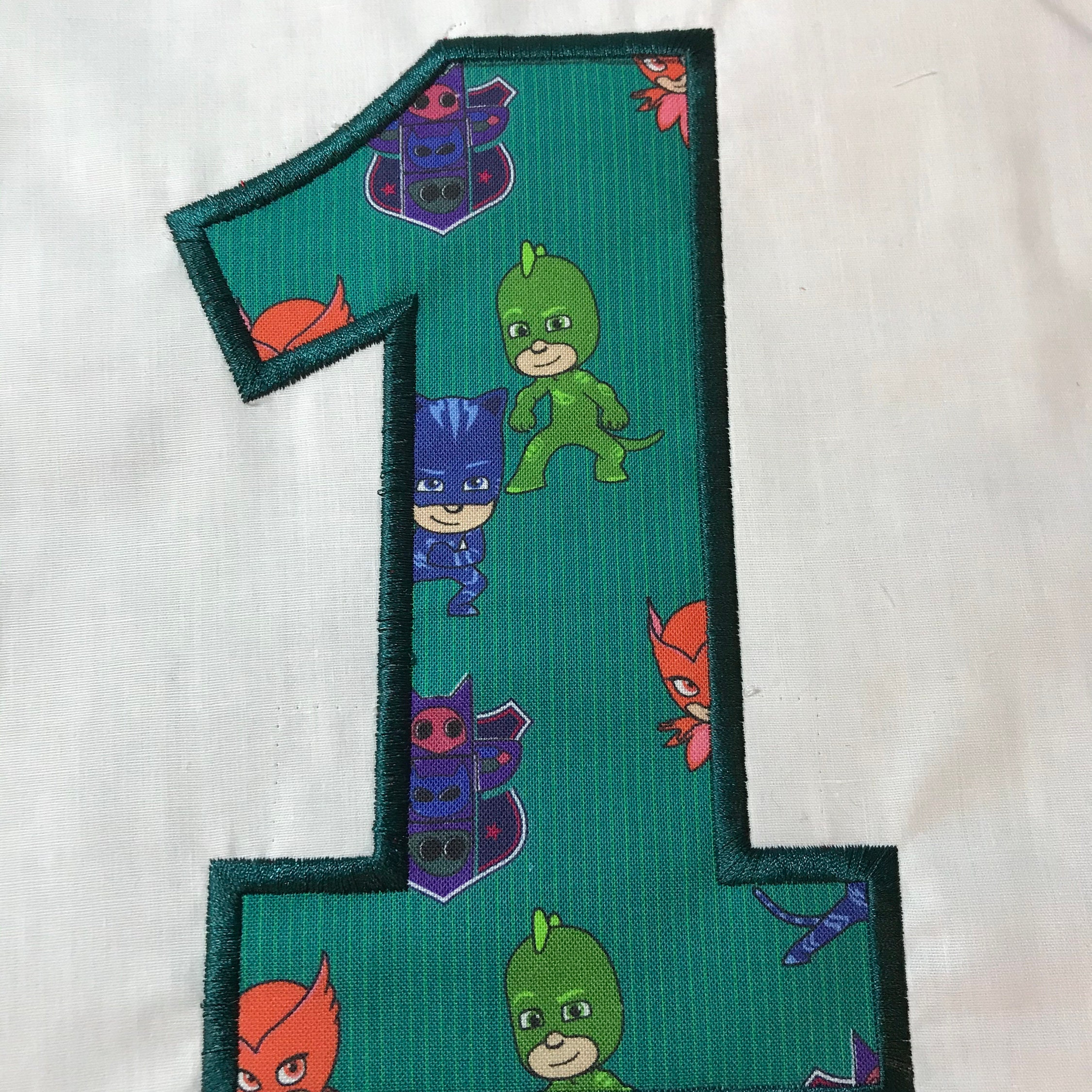 Pj Masks Inspired Birthday Number Tee Masks Party With Free Etsy
