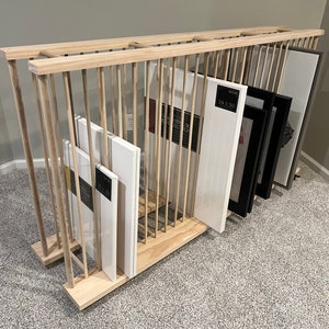 Enclosed Art Storage Rack / Art Storage Cart - 70” Long version