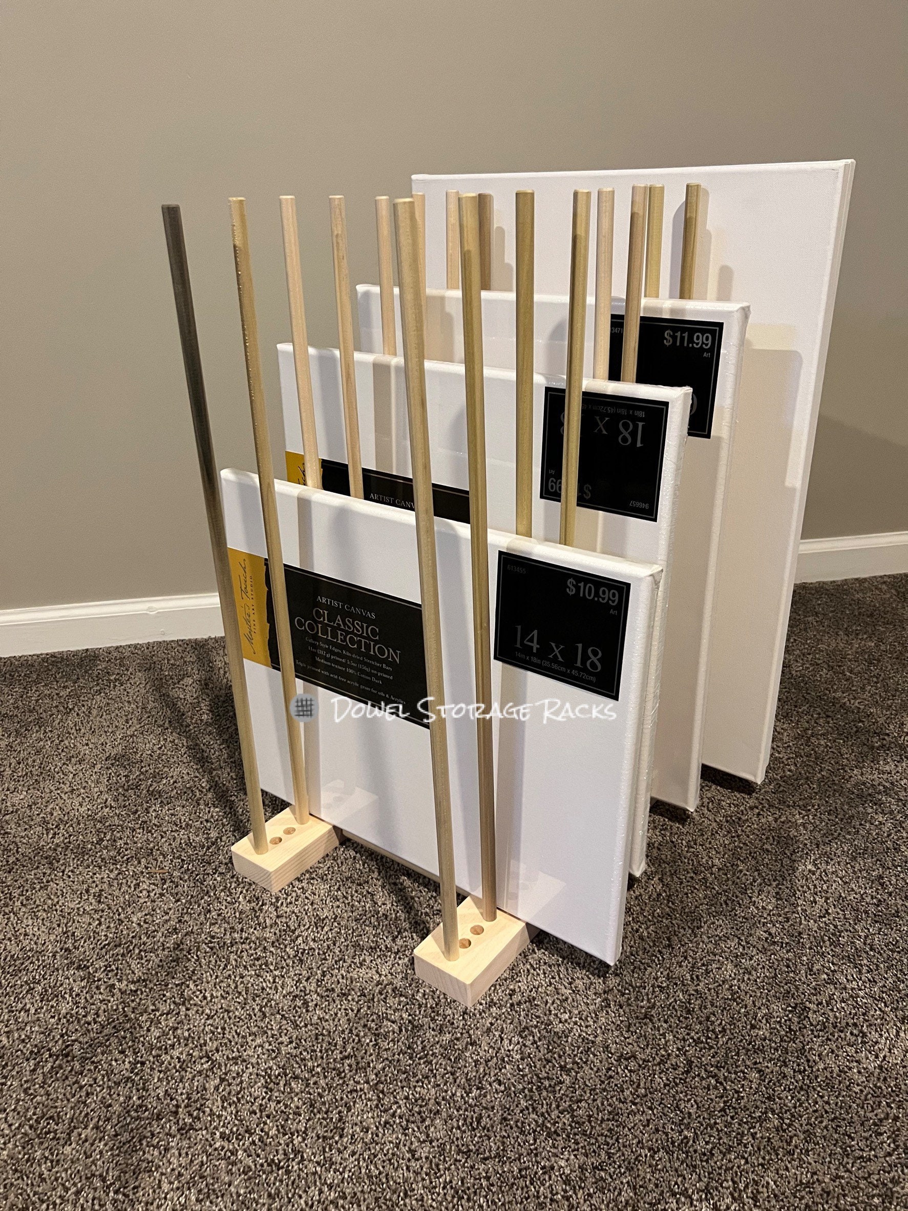 Canvas rack art storage - Auboi cabinetmaking