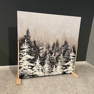 Golvmonter för konstverk - Handgjort träställ för konstverk