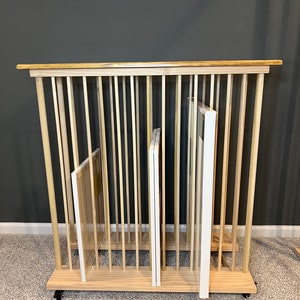 Enclosed Art Storage Rack / Art Storage Cart with Included Top Shelf