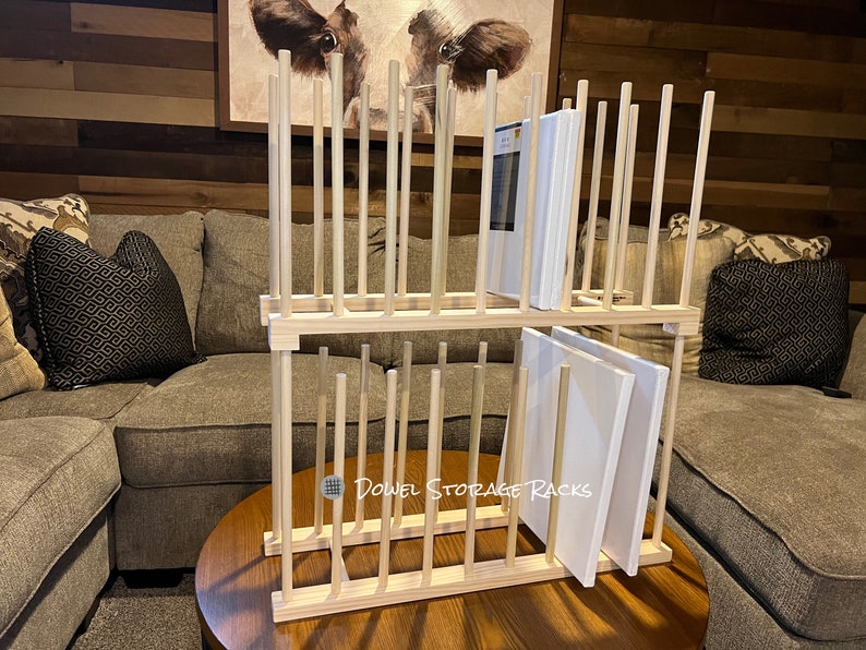 Small Two Tier Art Storage Rack - 24