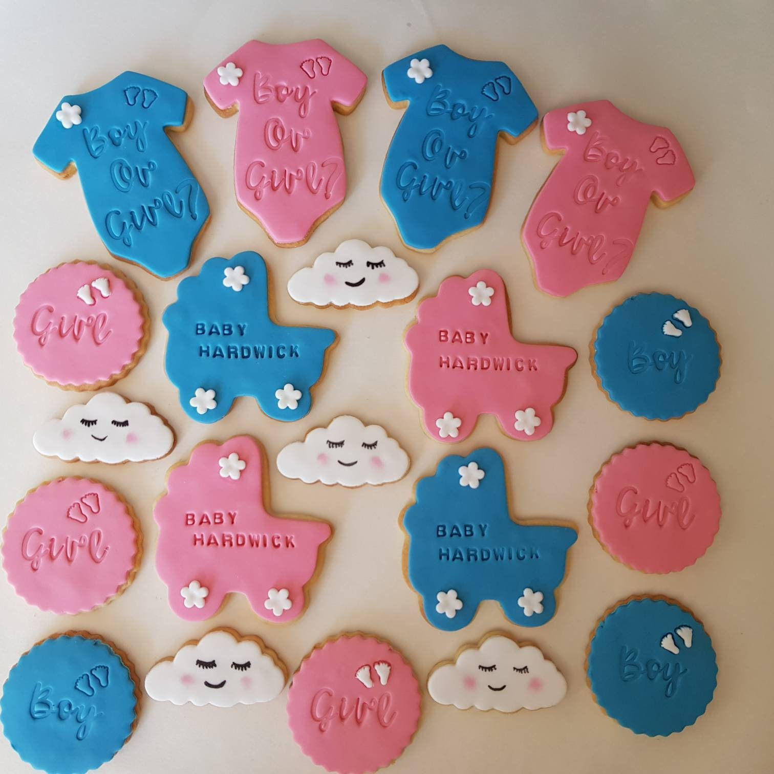 Baby personalised biscuits / Baby Shower biscuits Etsy