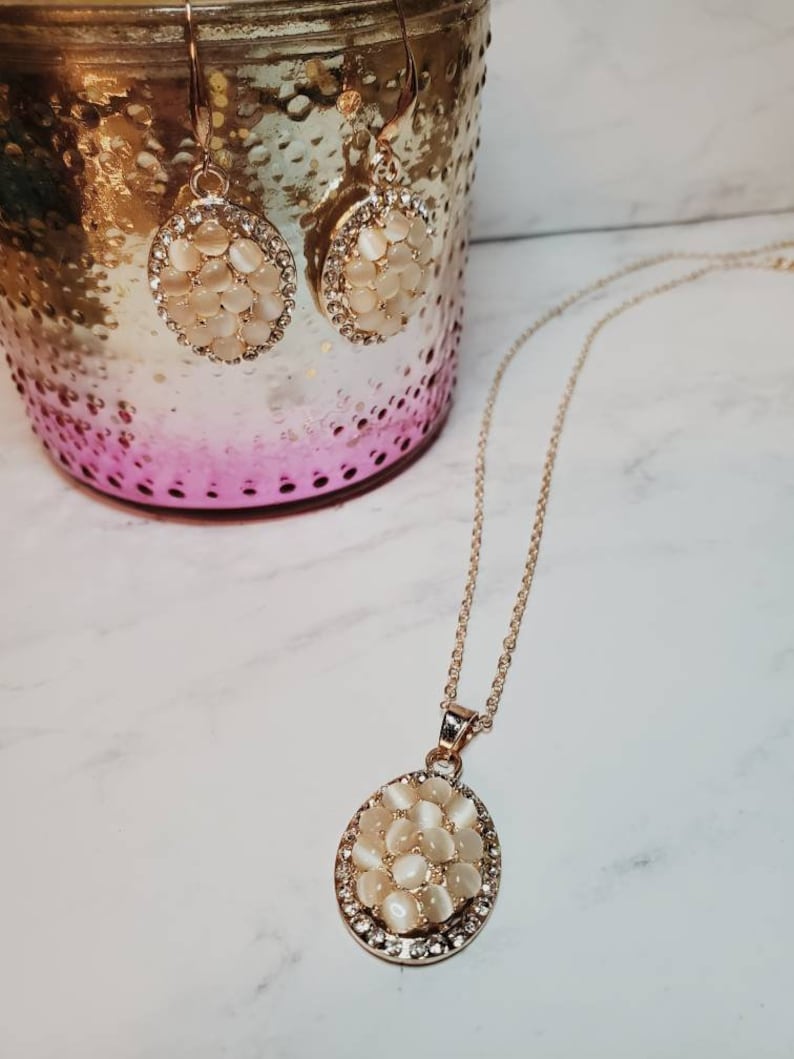 Light Gold Moonstone Set