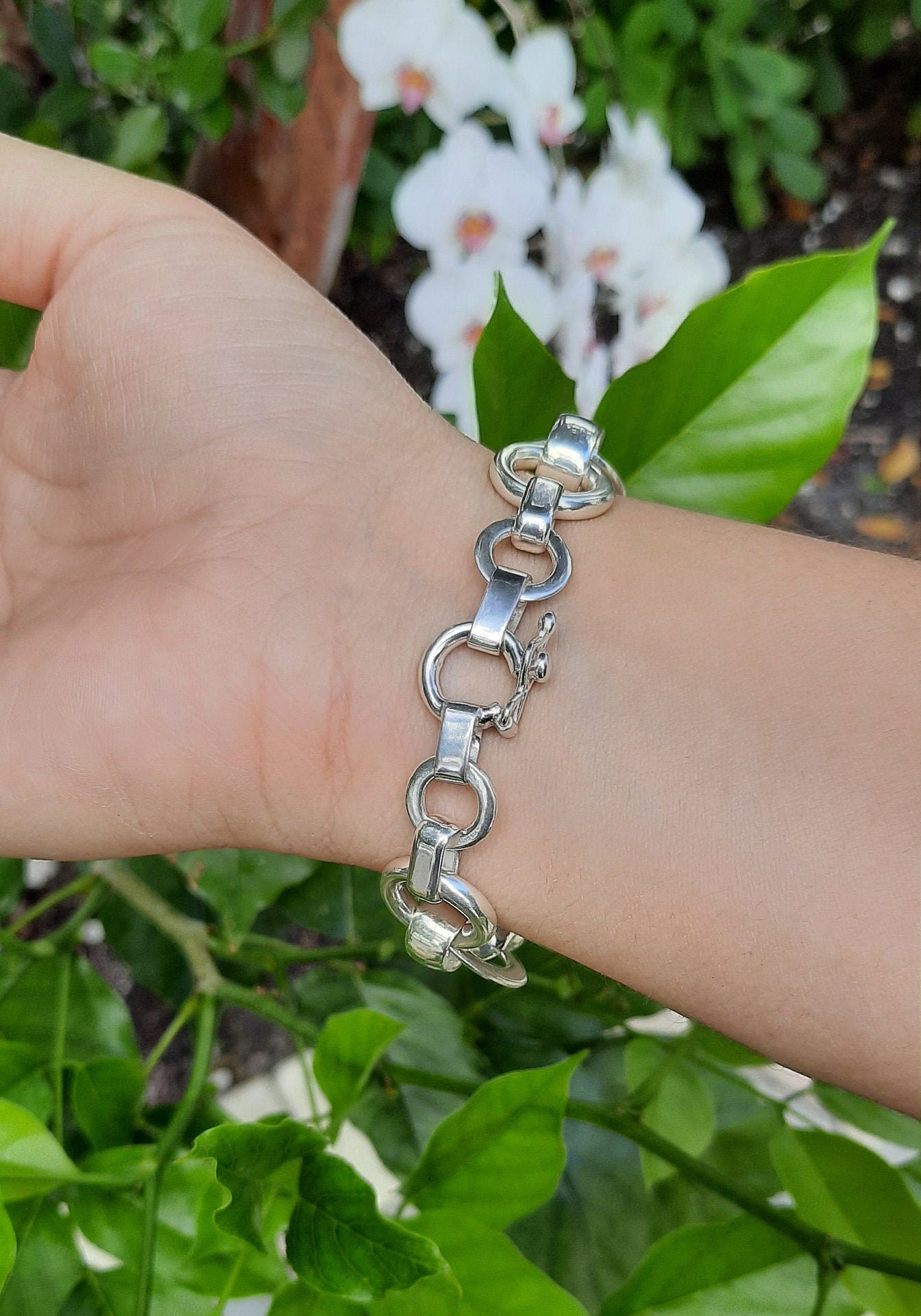 950 Silver Bracelet - Etsy 950 Silver Bracelet - Etsy