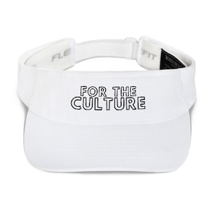 For the Culture Unisex Visor - Melanin Magic, Black Excellence Hat, Melanin Poppin, Black Lives Matter, Trendy Cute & Casual Cap