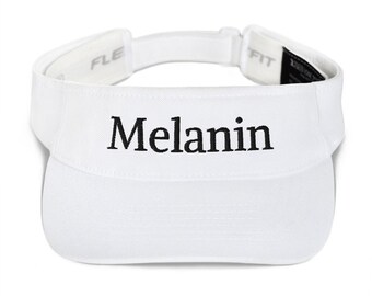 Melanin Unisex Visor - Melanin Magic, Black Excellence Hat, Melanin Poppin, Black Lives Matter, Trendy Cute & Casual Cap