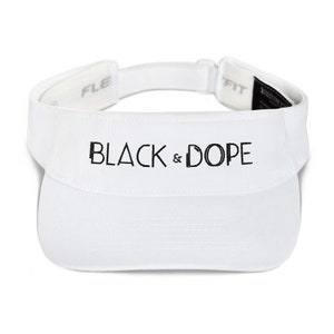 Black and Dope Unisex Visor - Melanin Magic, Black Excellence Hat, Melanin Poppin, Black Lives Matter, Trendy Cute & Casual Cap